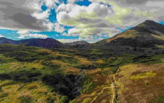 Image showing scenic hillscapes on Isle of Arran