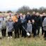 Image shows attendees at groundbreaking celebration for North Ayrshire Council's first Solar PV Farm
