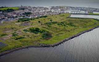 Image showing Ardrossan North Shore site from above