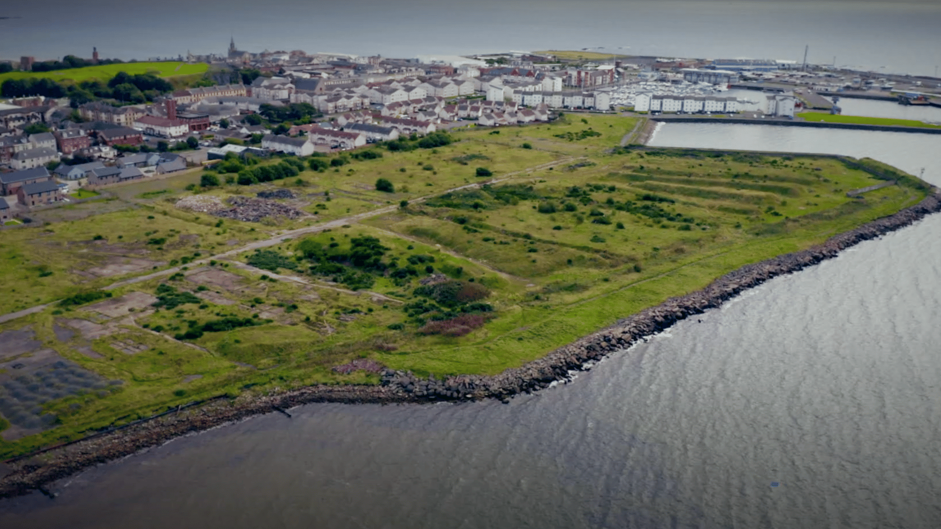 Image showing Ardrossan North Shore site from above
