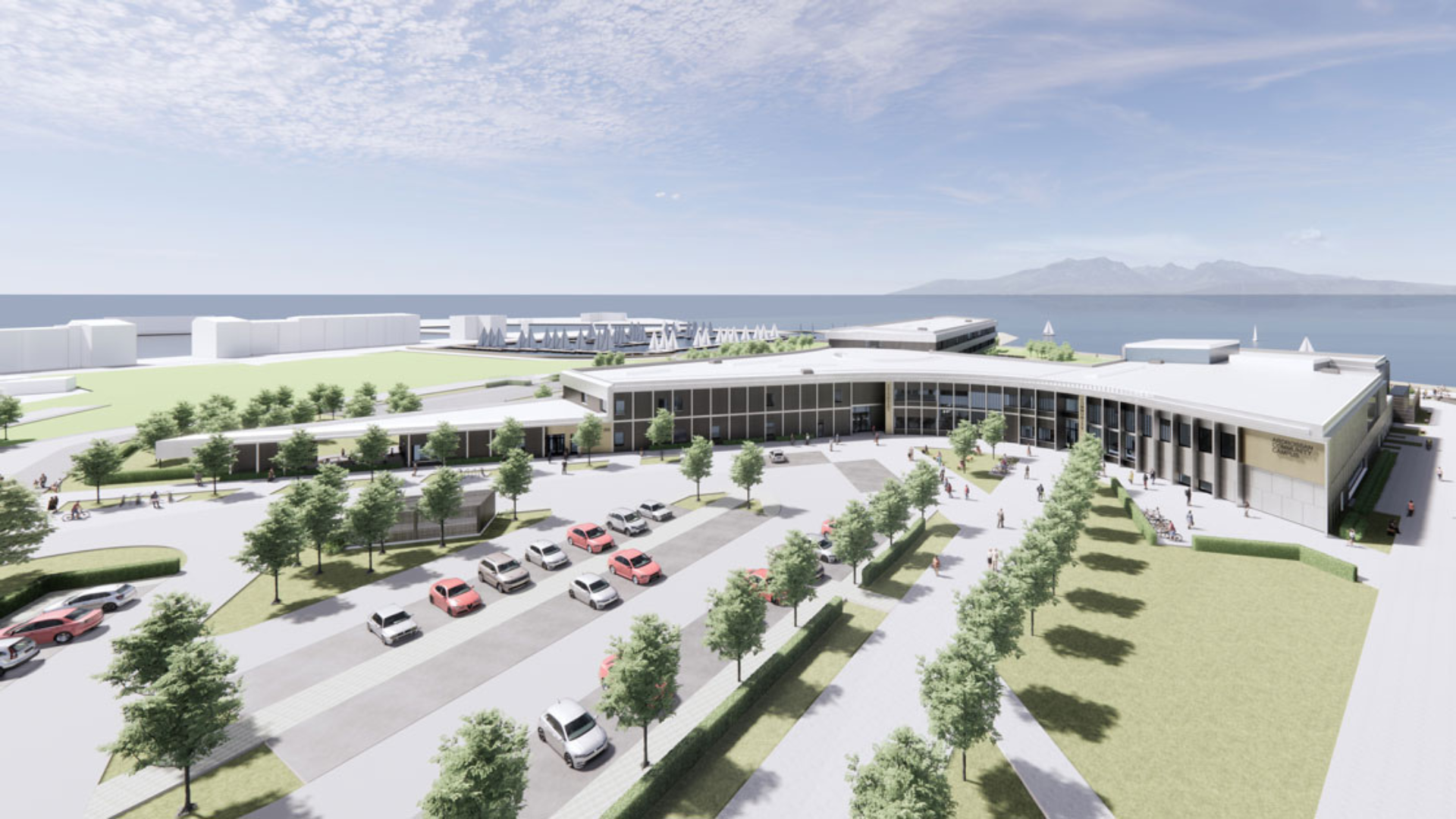 Image showing visualisation of Ardrossan Campus development