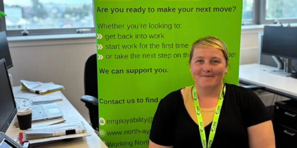 Person sitting in Office