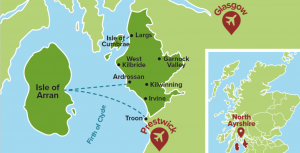 Map of North Ayrshire