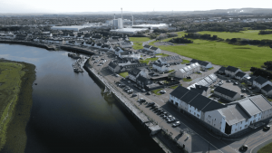 Overhead view of Irvine Harbourside
