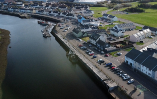 Aerial view of Irvine Harbourside