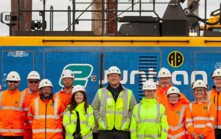 Group of people on construction site