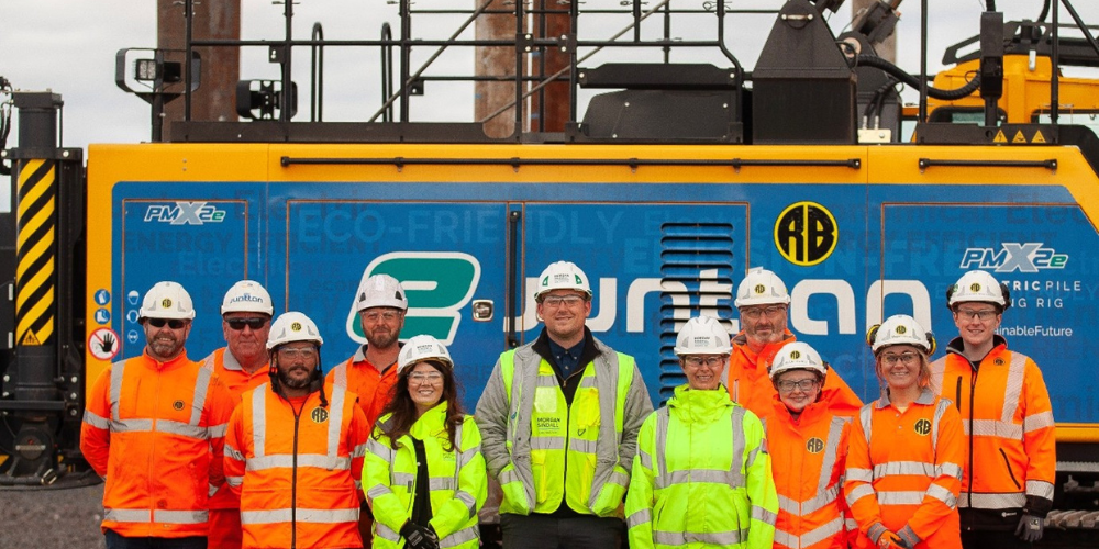 Group of people on construction site