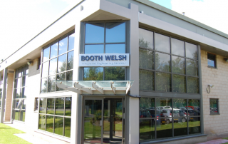 Exterior of industrial building