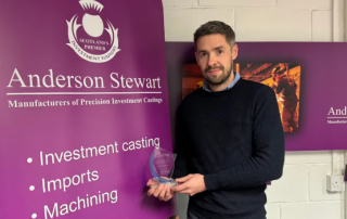 Person holding award