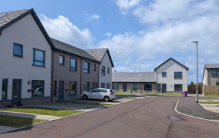 Exterior view of two houses