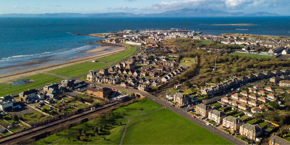 Aerial view of Ardrossan