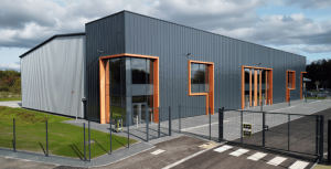 Exterior of industrial building